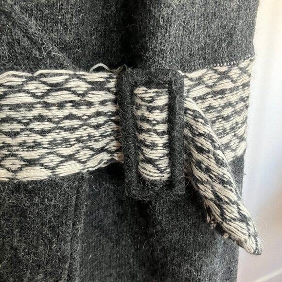 Grey and white topshop angora-blend belted vest (EU size 40 / US size 12) - Picture 2 of 12